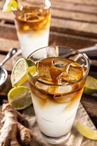 Ginger beer and rum
