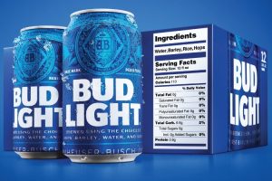 Bud light calories 16 oz